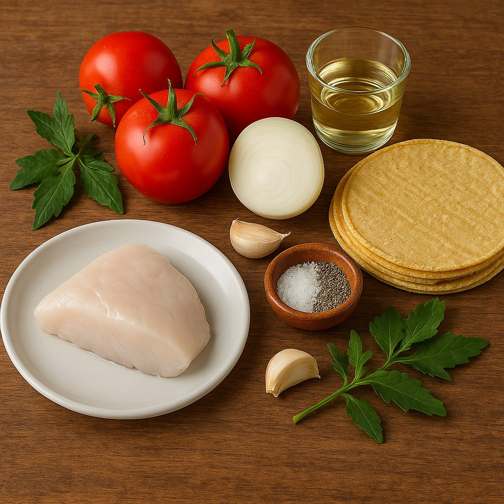 ingredientes para preparar Taco de cazón